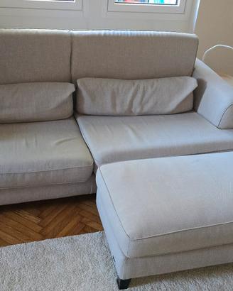 DIVANO 3 POSTI + POGGIAPIEDI POLTRONE SOFÀ