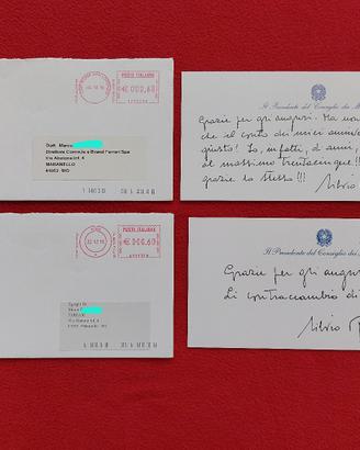 Silvio Berlusconi Presidente del Consiglio Lettere