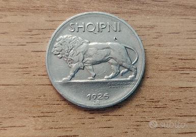 leku Albania italiana colonia 1926  Roma moneta