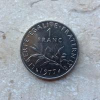 1 Franco Francese 1977 La Seminatrice 1 Franc