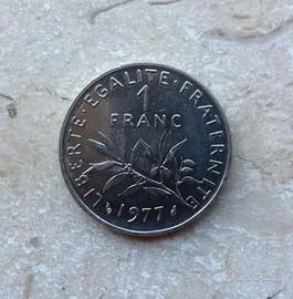 1 Franco Francese 1977 La Seminatrice 1 Franc