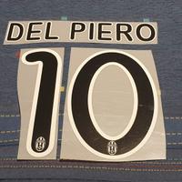 Nameset #10 DEL PIERO Juventus Away 2008 2009 2010