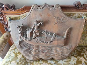scultura quadro bassorilievo in legno