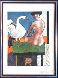 Litografia originale di Franco Gentilini firmata