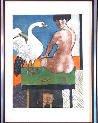 Litografia originale di Franco Gentilini firmata