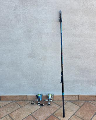 Canna da pesca Olympus Competition 3 + 2 mulinelli