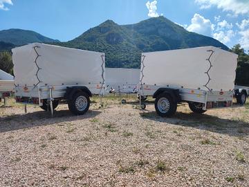 Carrello Rimorchio Auto Mono Asse Centinato