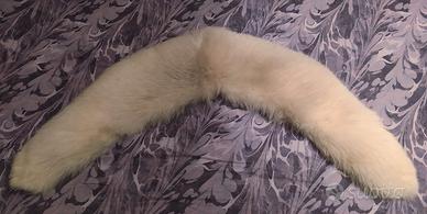 Collo pelliccia di volpe bianca.Vintage anni 60/70