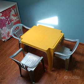 tavolino e 3 sedie bambini 