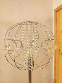 Lampada piantana effetto swarovski