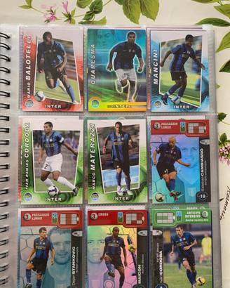 Lotto cards inter calciatori panini