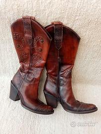 Stivali in vera pelle