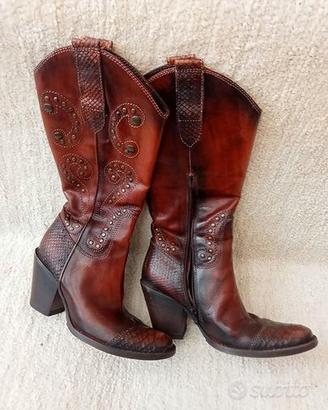 Stivali in vera pelle