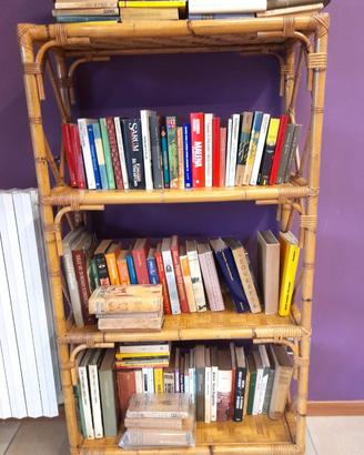 Libreria di vero bamboo 4 ripiani perfetta 150 cm