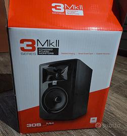 JBL Pro 305P MKII 3 monitor + cavi XLR pro. 2mt.