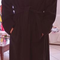 Cappotto in lana con cintura