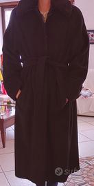 Cappotto in lana con cintura