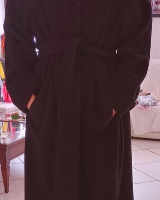Cappotto in lana con cintura