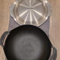 padella ghisa wok marca Weber