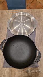 padella ghisa wok marca Weber