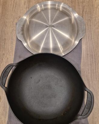 padella ghisa wok marca Weber