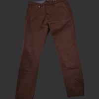 pantalone uomo rosso bordeaux 