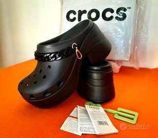 CROCS "SIREN CLOGS" Black Chain (custom) ORIGINALI
