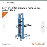 Sollevatore transpallet fervi