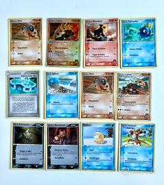 Lotto di 12 Carte Team Magma vs Team Idro