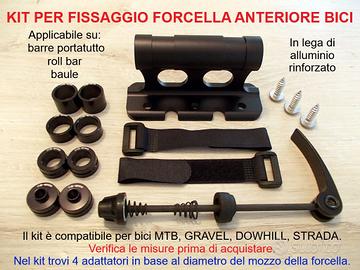 KIT fissaggio FORCELLA ANTERIORE bici MTB STRADA