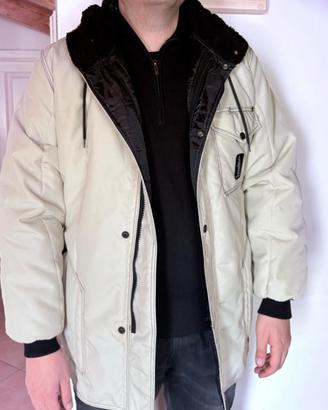 Refrigue Uomo Taglia L – Panna – Parka Caldissimo