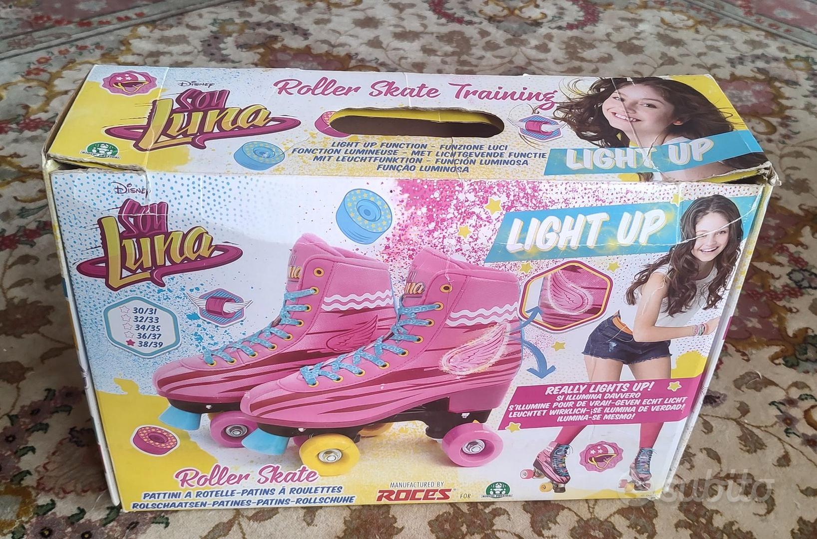 Pair of Disney Soy Luna Roulette Skate Rollers Size 30-31