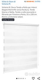 Due tende a rullo Victoria M. Zevra  55x230 cm
