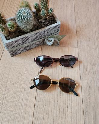 Coppia occhiali da sole Look e PO vintage donna