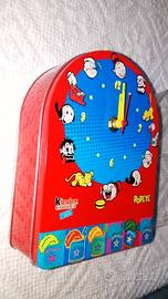 Scatola di latta Braccio di Ferro con orologio