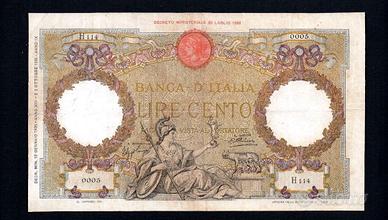 RARISSIMA CENTO 100 LIRE AQUILA ROMANA NUM BASSI