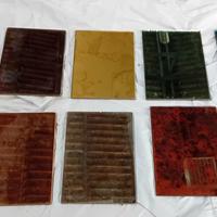 campionario vetri colorati 10 pezzi