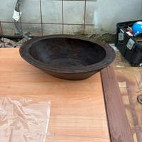 Centrotavola/svuotatasche in legno teak indonesian