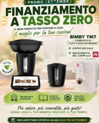 bimby nuovo TM7 Con AI con finanziamento e omaggio