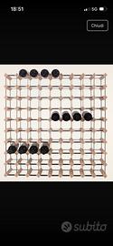 Scaffale vino da terra 90 bottiglie