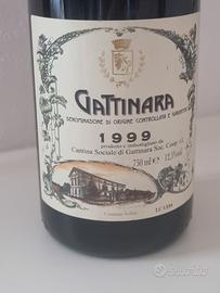 Bottiglia vino Gattinara anno 1999 Cantina Sociale