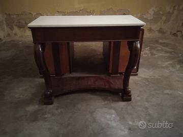 consolle antica in noce 