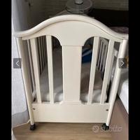 Culla in legno massello bianco