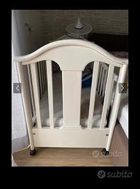 Culla in legno massello bianco