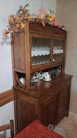credenza con vetrina vintage 