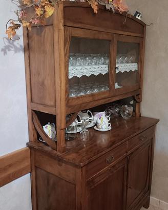 credenza con vetrina vintage 