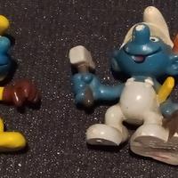 4 puffi da collezione -