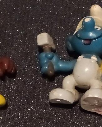 4 puffi da collezione -