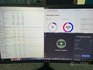 Computer fisso da gaming, anno 2020, monitor e kbm