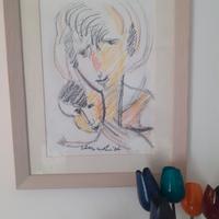 Disegno a pastello Remo Brindisi